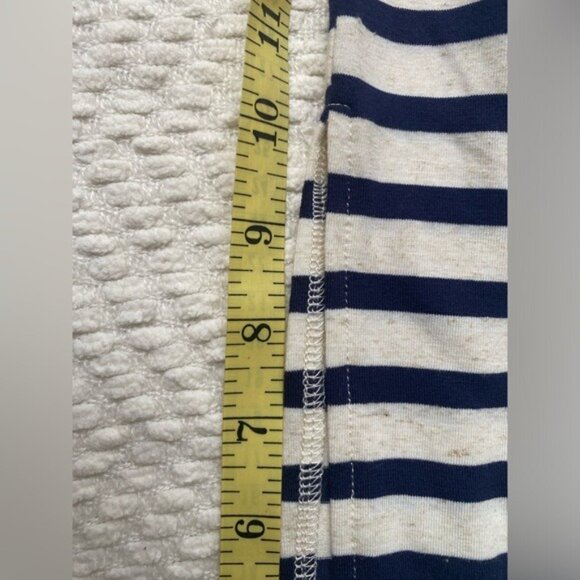 NWT 89th & Madison Navy/Cream Women's Striped Elastic Waist Midi Skirt Size XL - Picture 8 of 9